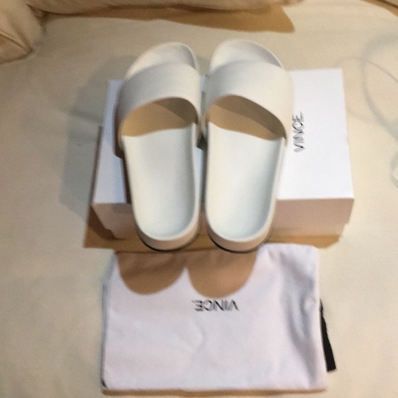 Vince Shoes - Vince White Gavin Sandals